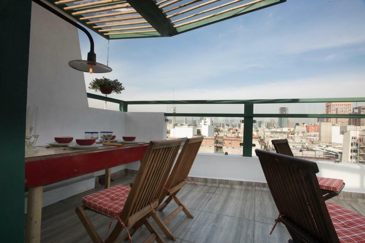 Dúplex/terraza privada en corazón Centro Histórico Cidade do México Exterior foto